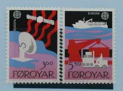 Faroe Islands Stamps, 1988, SG161-162, Mint image 0