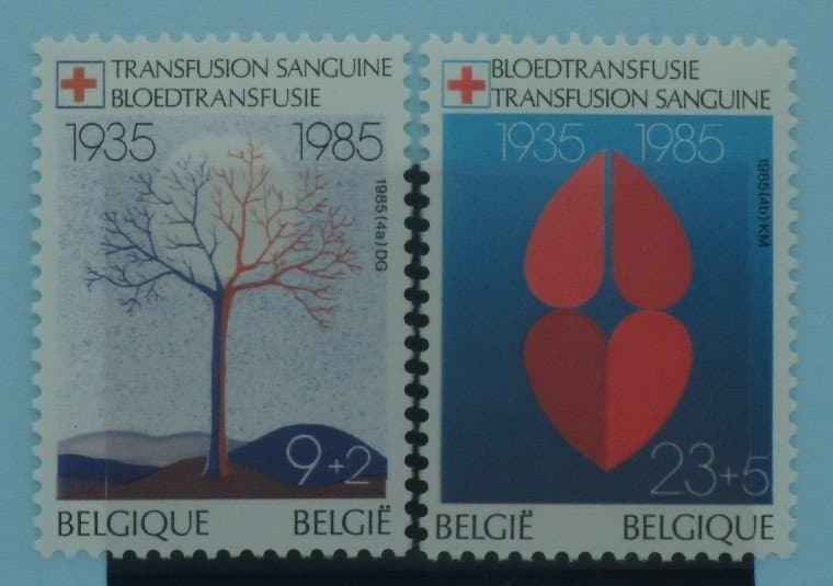 Belgium Stamps, 1985, SG2815-2816, Mint image 0