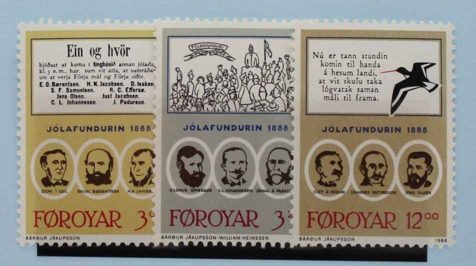 Faroe Islands Stamps, 1988, SG167-169, Mint image 0