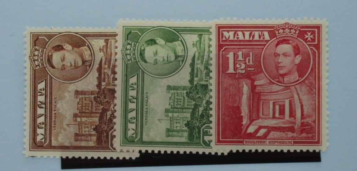 Malta Stamps, 1938-43, SG219-220, Mint image 0