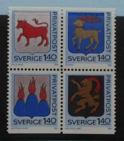 Sweden Stamps, 1982, SG1112-1115, Mint image 0