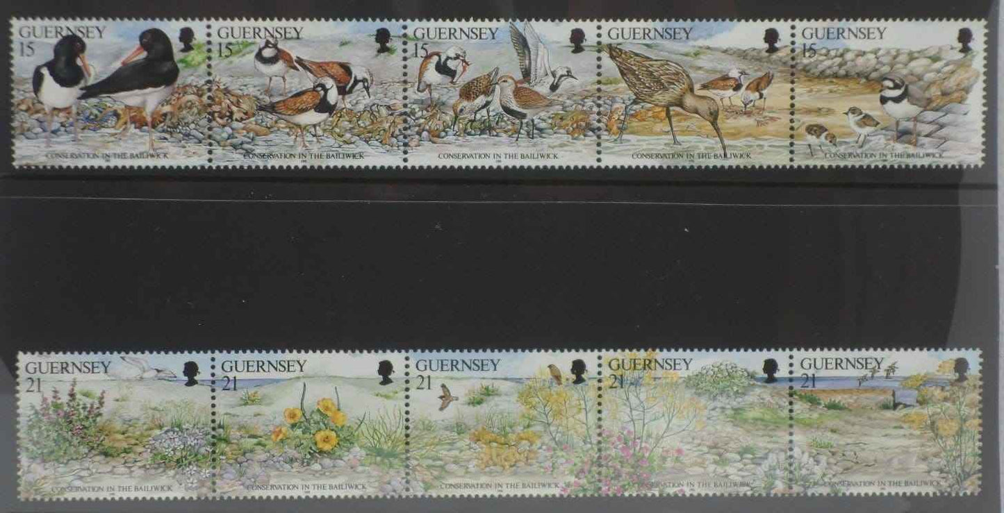 Guernsey Stamps, 1991, SG530a, SG535a, Mint image 0