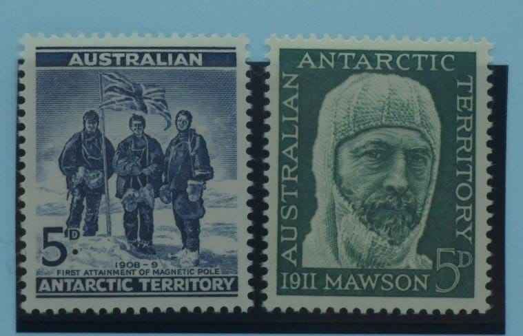 Australian Antarctic Territory Stamps, 1961, SG6-7, Mint image 0