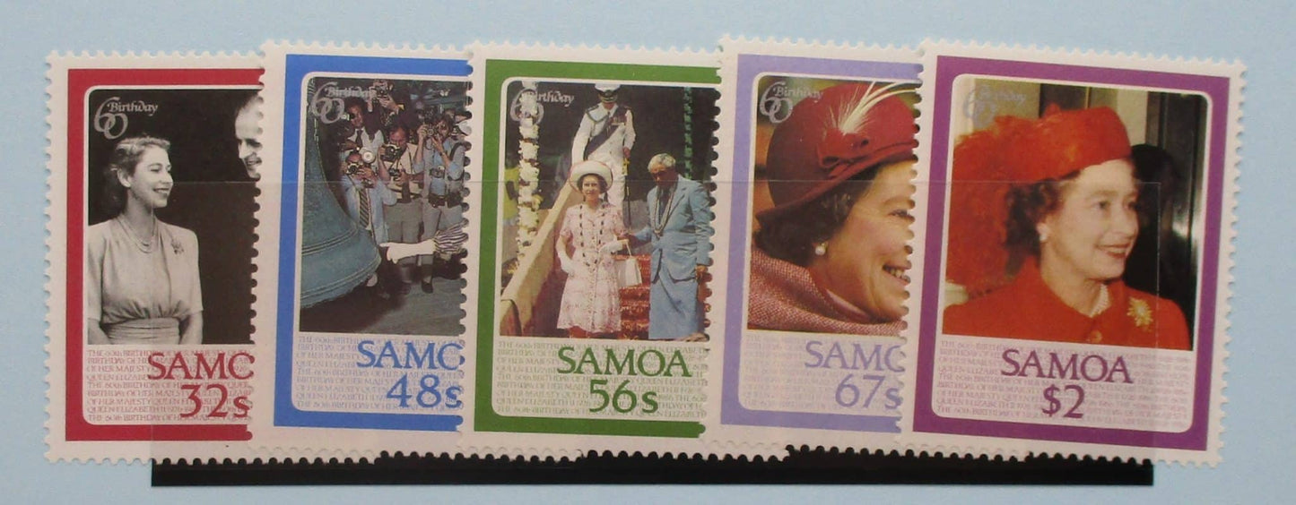 Samoa Stamps, 1986, SG726-730, Mint image 0