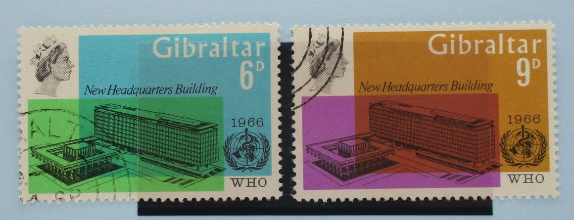 Gibraltar Stamps, 1966, SG193-194, Used image 0