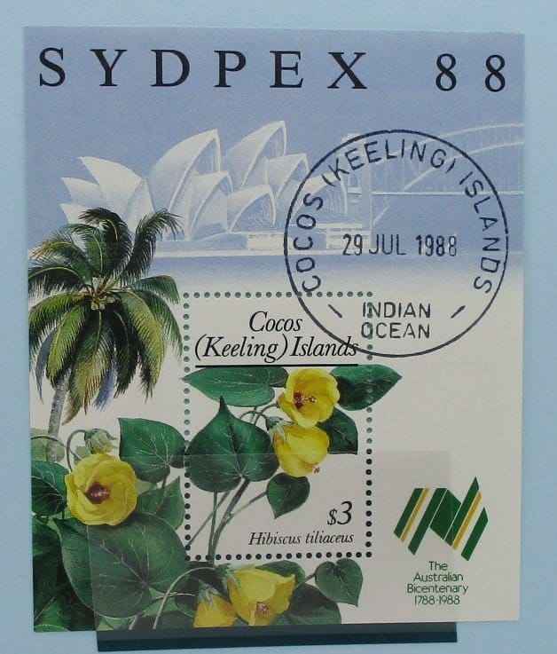 Cocos (Keeling) Islands Stamps, 1988, MS203, Used image 0