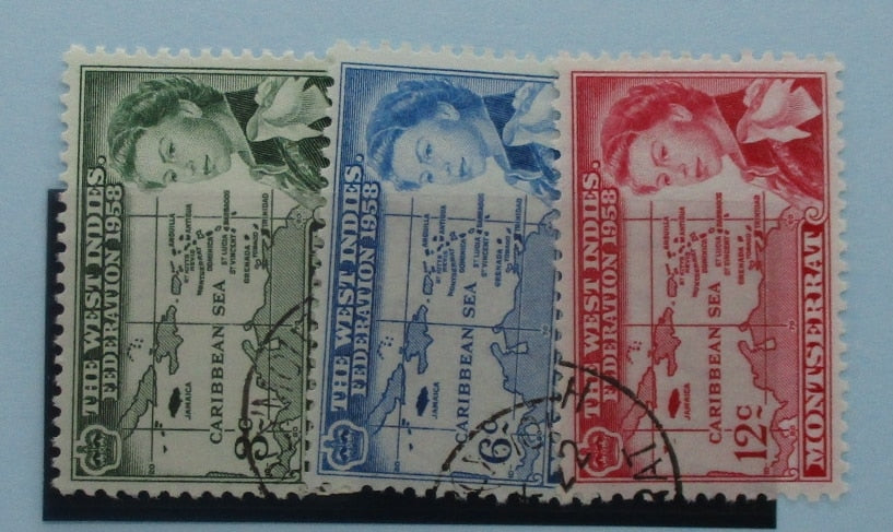 Montserrat Stamps, 1958, SG150-152, Used image 0
