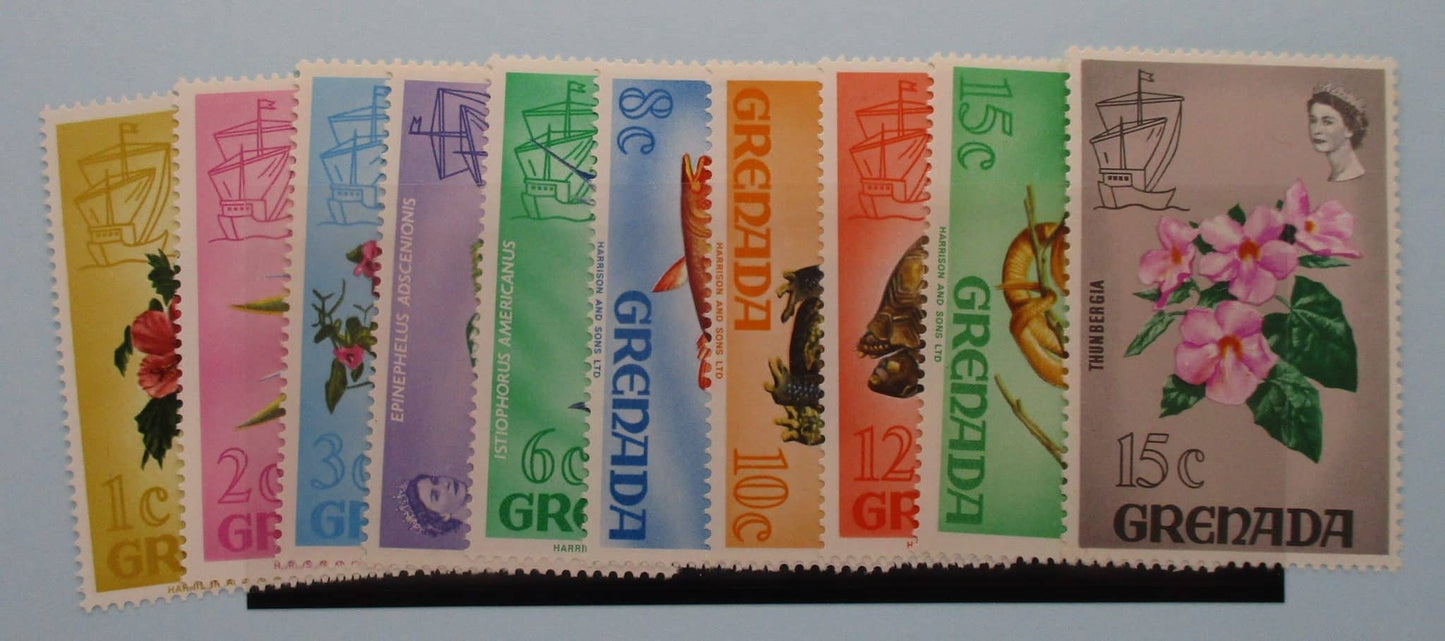 Grenada Stamps, 1968-71, SG306-314a, Mint image 0