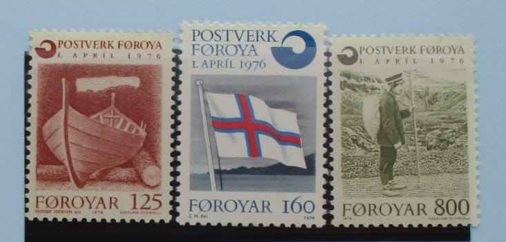 Faroe Islands Stamps, 1976, SG20-22, Mint image 0