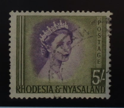 Rhodesia and Nyasaland Stamps, 1954-56, SG13, Used image 0