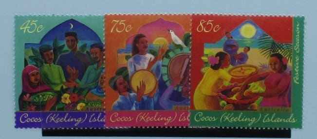 Cocos (Keeling) Islands Stamps, 1996, SG344-346, Mint, image 0