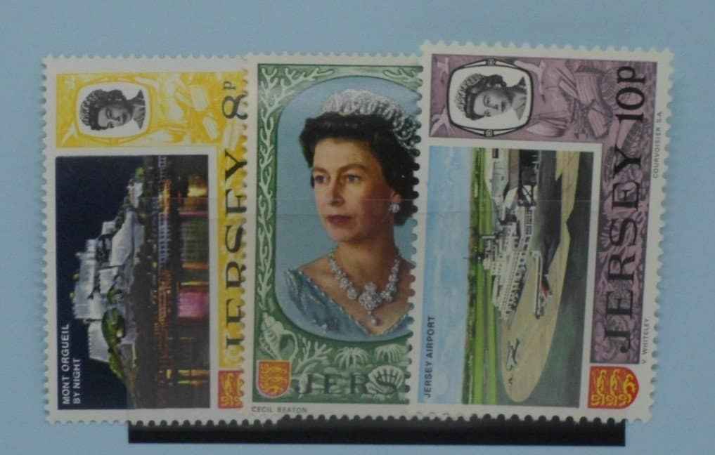 Jersey Stamps, 1970-74, SG52a, SG53, SG54, Mint image 0