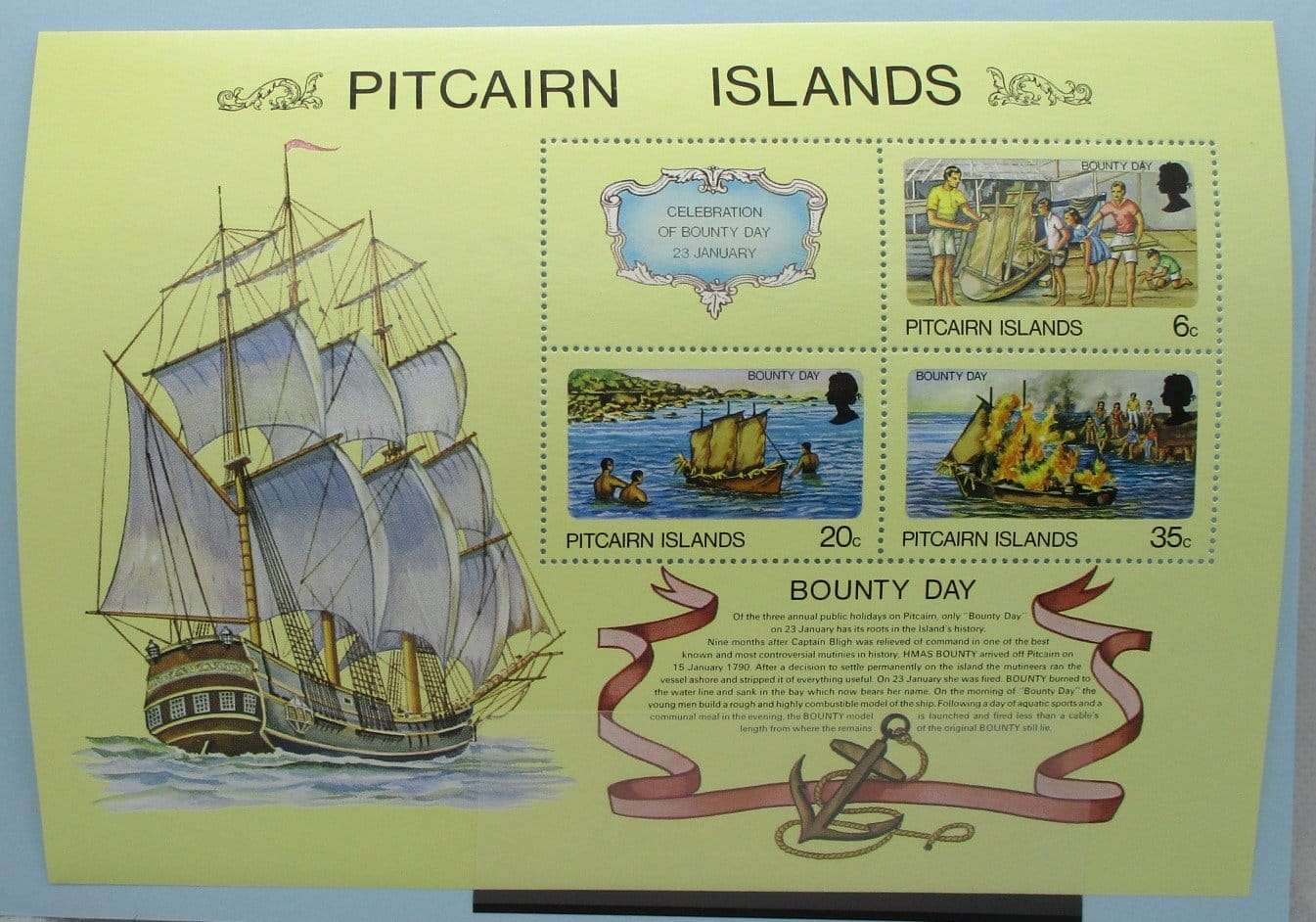 Pitcairn Islands Stamps, 1978, MS188, Mint image 0