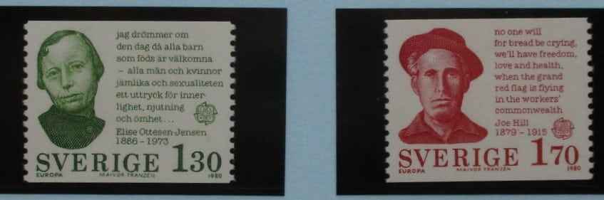 Sweden Stamps, 1980, SG1040-1041, Mint image 0