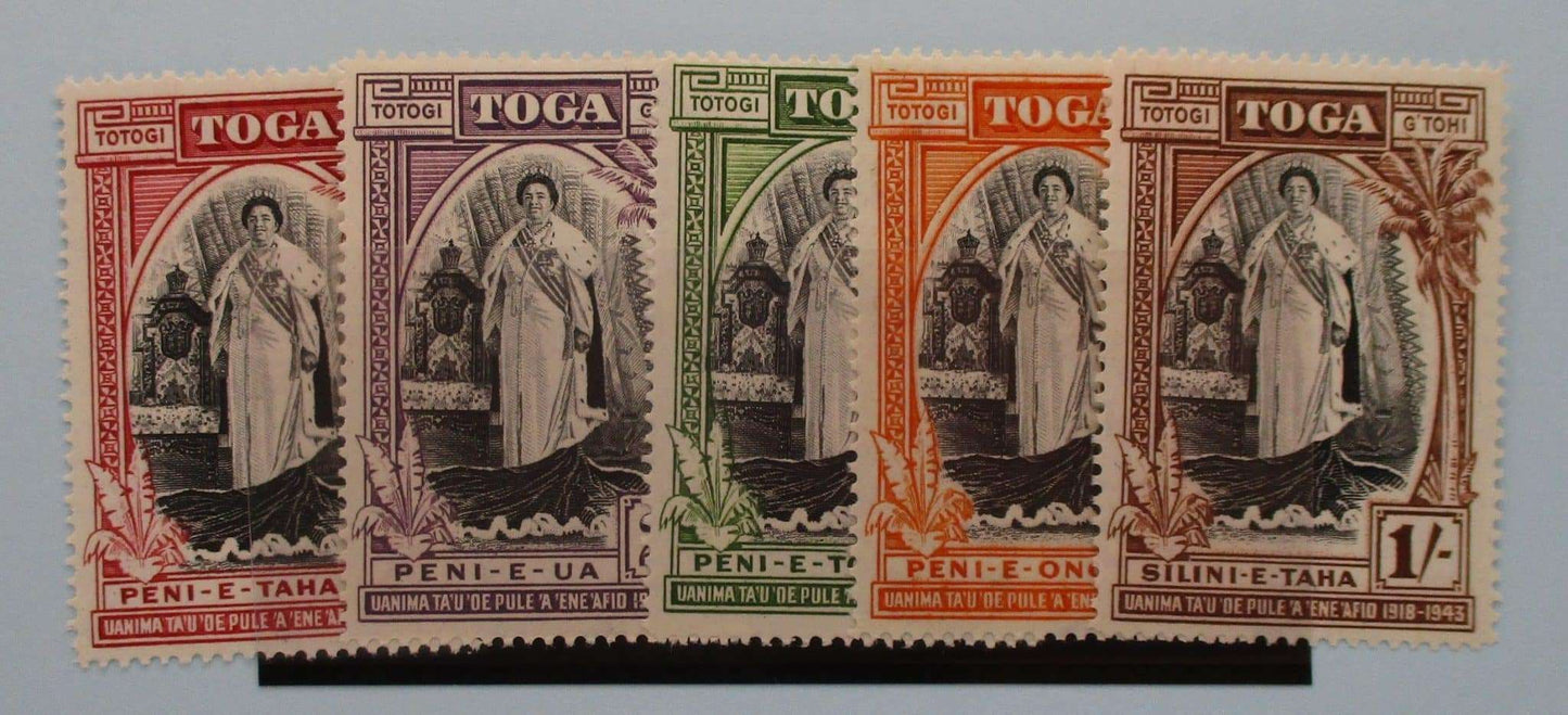 Tonga Stamps, 1944, SG83-87, Mint image 0