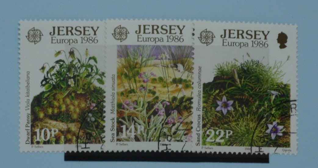 Jersey Stamps, 1986, SG386-388, Used image 0