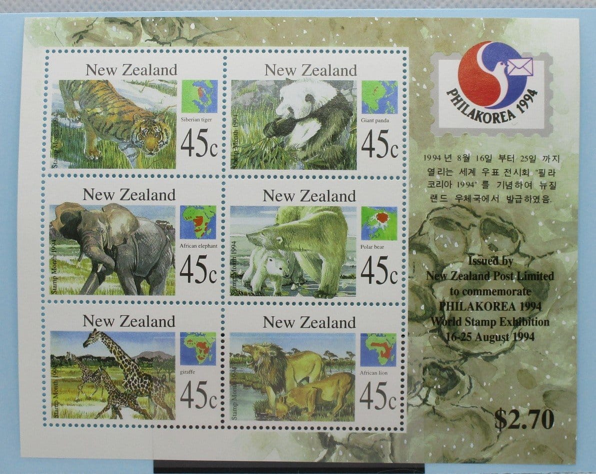 New Zealand Stamps, 1994, MS1831, Mint image 0