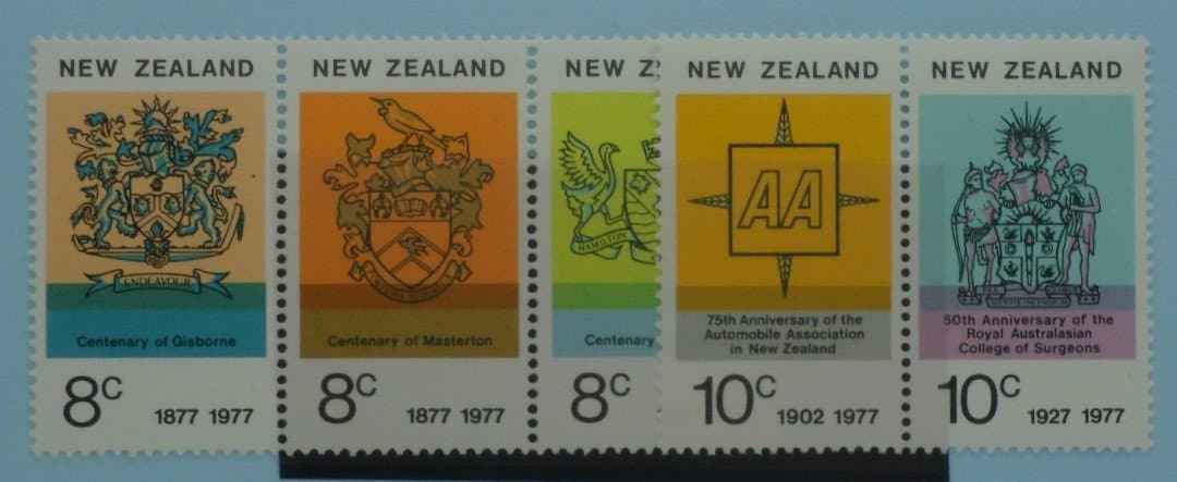 New Zealand Stamps, 1977, SG1132a, SG1135a, Mint image 0