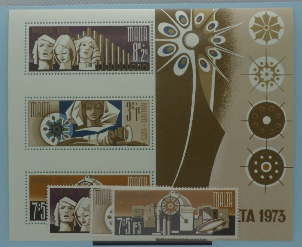 Malta Stamps, 1973, SG507-509, MS510, Mint image 0