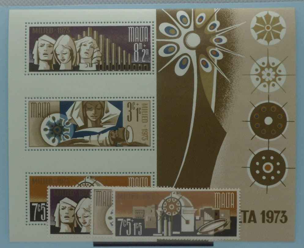 Malta Stamps, 1973, SG507-509, MS510, Mint image 0