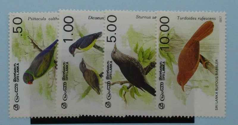 Sri Lanka Stamps, 1987, SG985A-988A, Mint image 0