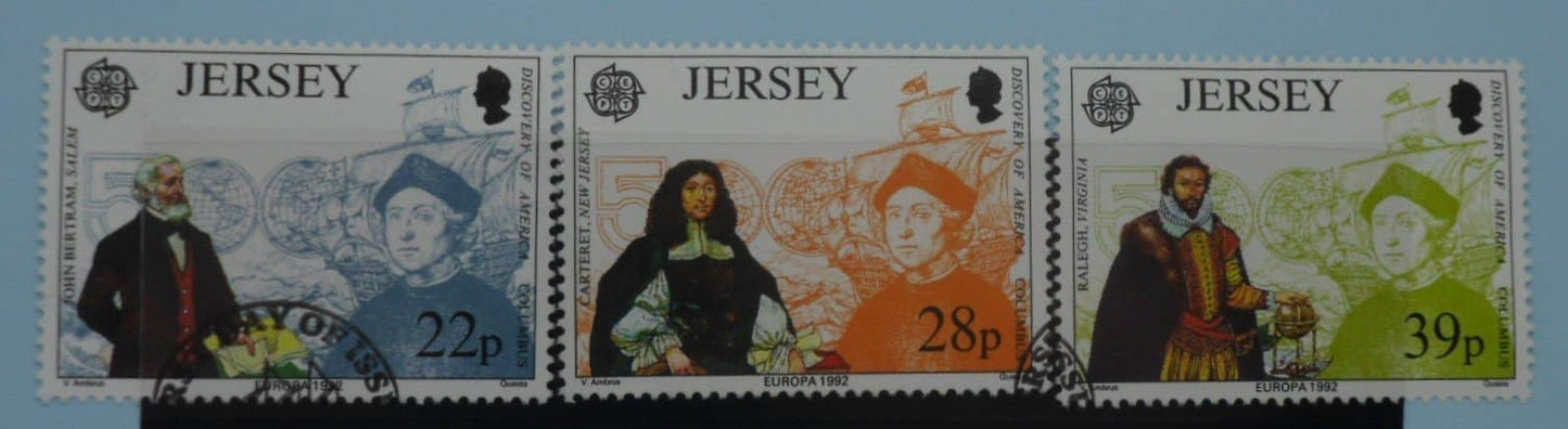 Jersey Stamps, 1992, SG584-586, Used image 0