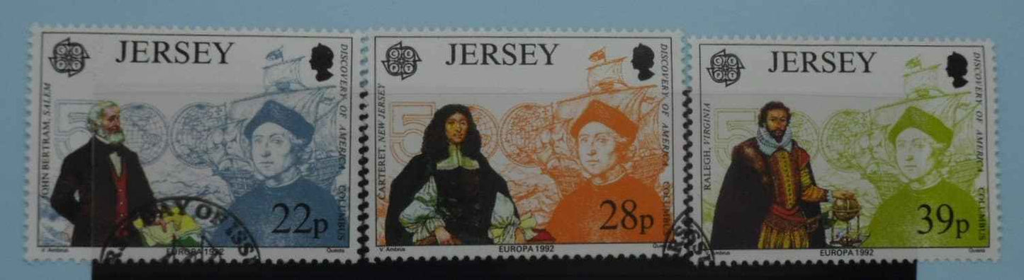 Jersey Stamps, 1992, SG584-586, Used image 0