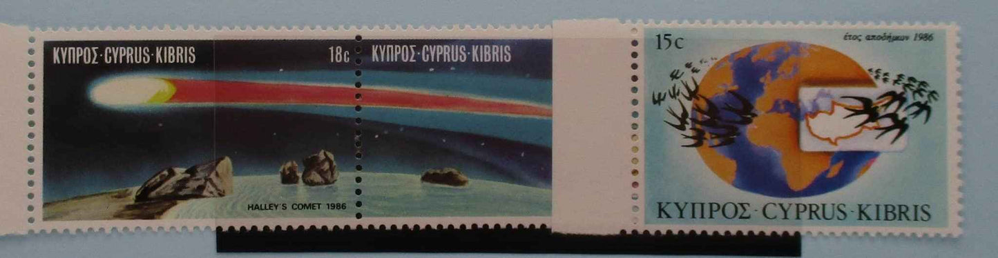 Cyprus Stamps, 1986, SG686, SG687a, Mint image 0