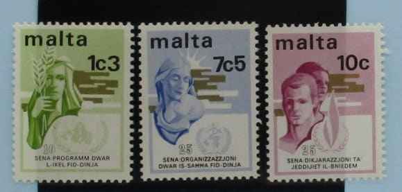 Malta Stamps, 1973, SG504-506, Mint image 0