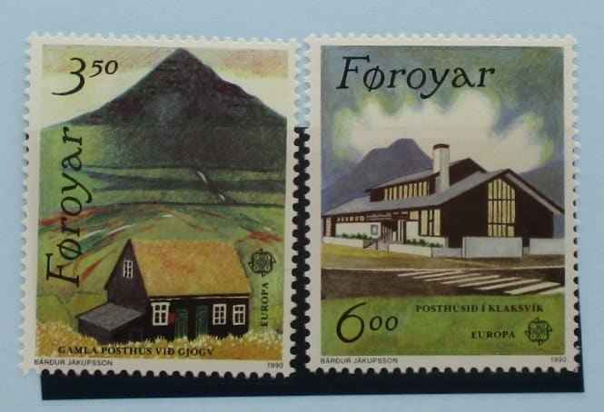 Faroe Islands Stamps, 1990, SG193-194, Mint image 0