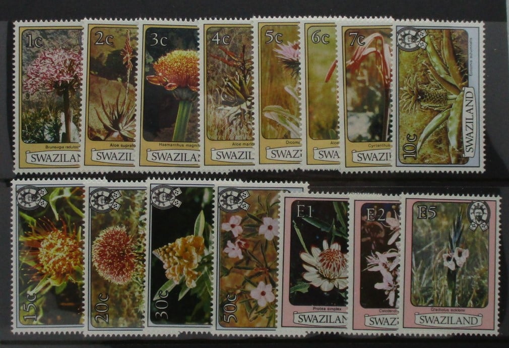 Swaziland Stamps, 1980-83, SG340A-354A, Mint image 0