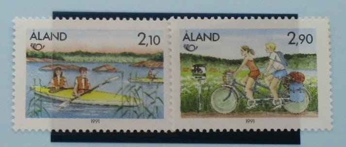 Aland Islands Stamps, 1991, SG50-51, Mint image 0