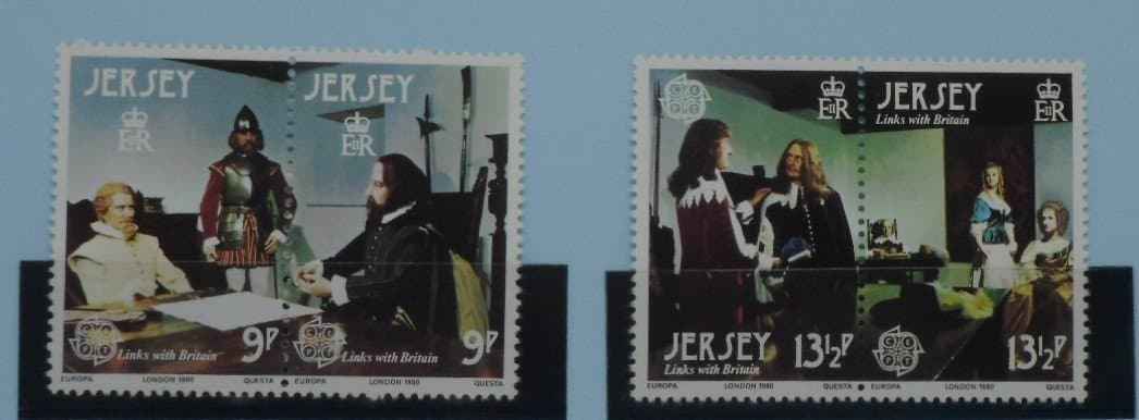 Jersey Stamps, 1980, SG226a, SG228a, Mint image 0