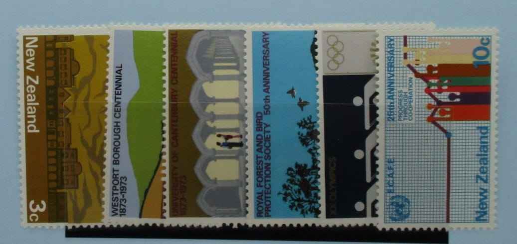 New Zealand Stamps, 1973, SG997-1002, Mint image 0