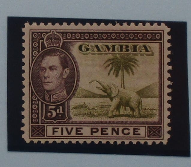 Gambia Stamps, 1938-46, SG154a, Mint image 0