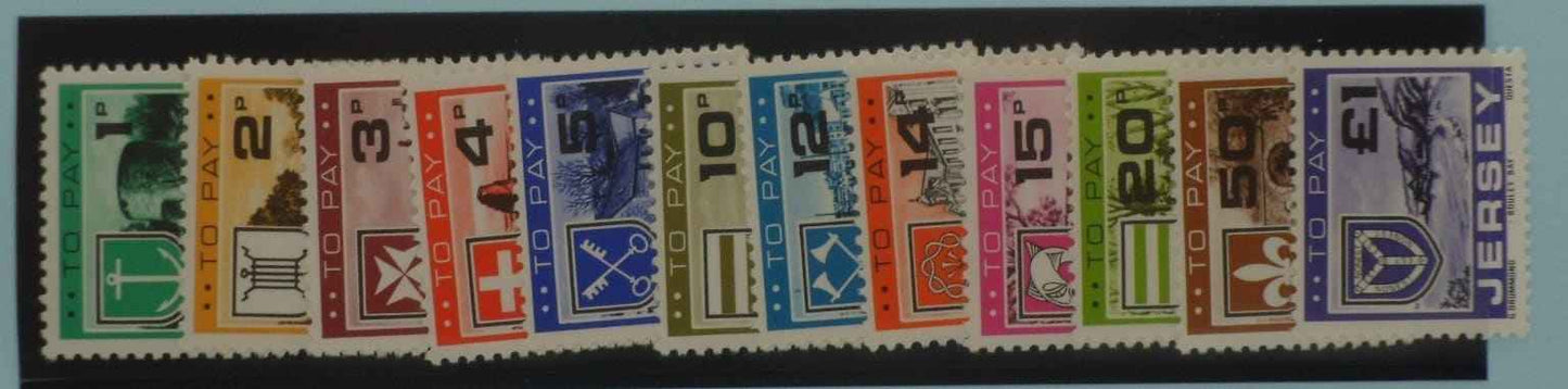 Jersey Stamps, 1978, SG D21-D32, Mint image 0