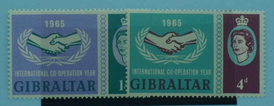 Gibraltar Stamps, 1965, SG182-183, Mint image 0