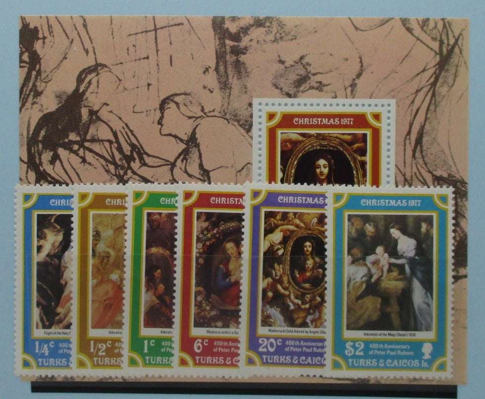 Turks and Caicos Islands Stamps, 1977, SG482-487, MS488, Mint image 0