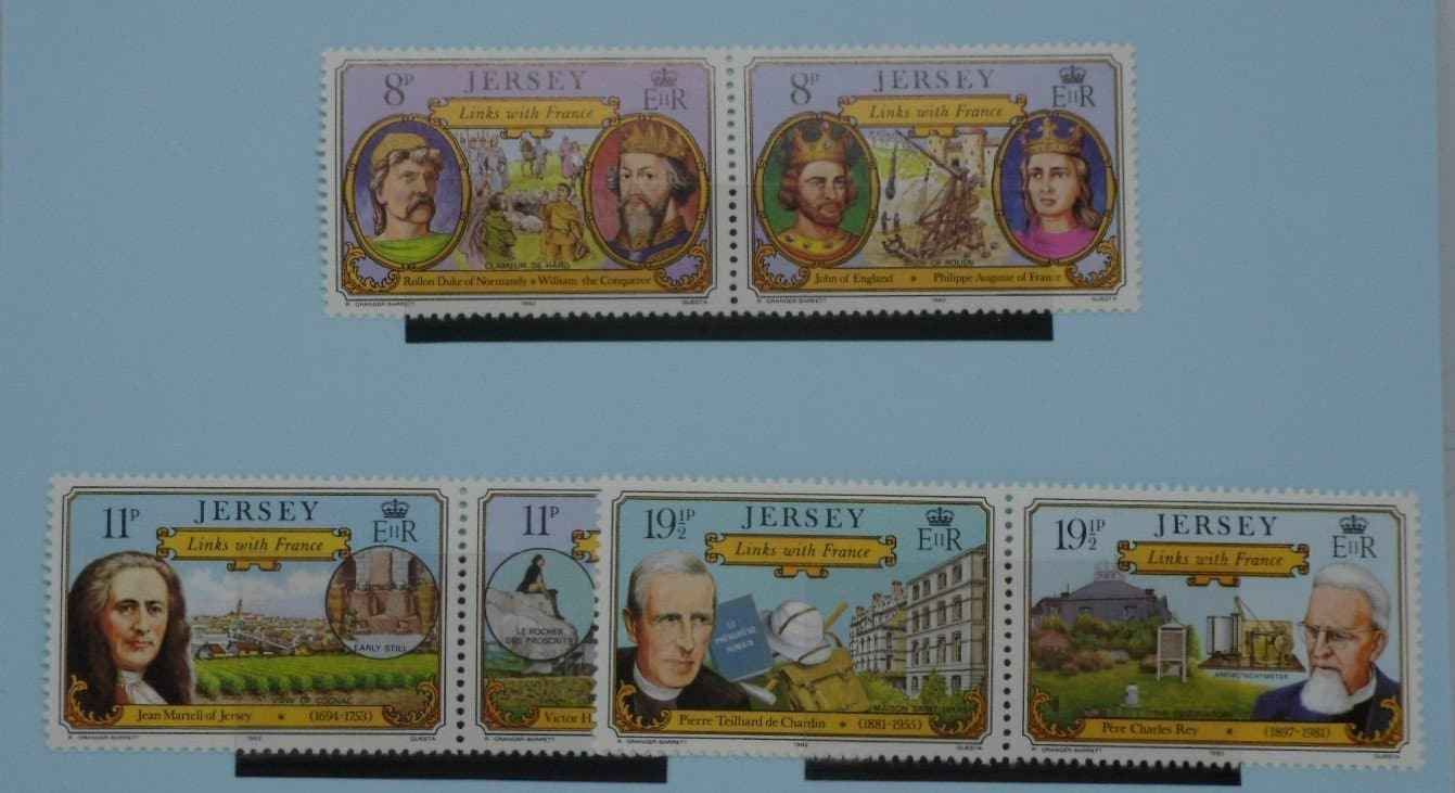 Jersey Stamps, 1982, SG293a, SG295a, SG297a, Mint image 0
