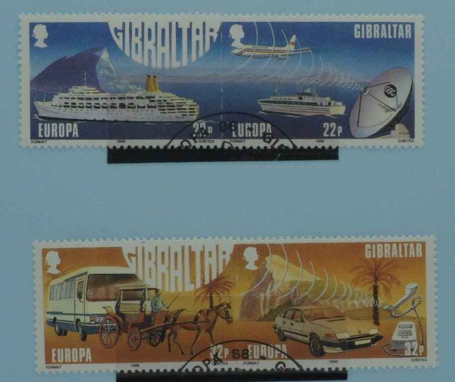 Gibraltar Stamps, 1988, SG588a, SG590a, Used image 0