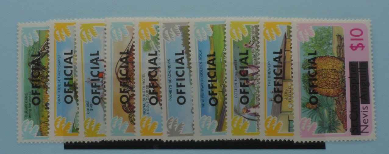 Nevis Stamps, 1980, SGO1-O10, Mint image 0