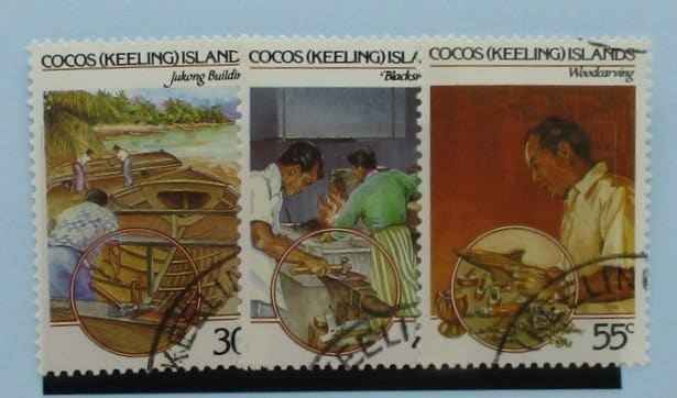 Cocos (Keeling) Islands Stamps, 1985, SG126-128, Used image 0