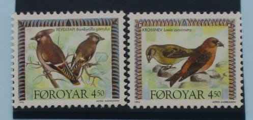 Faroe Islands Stamps, 1996, Birds, SG292-293, Mint image 0