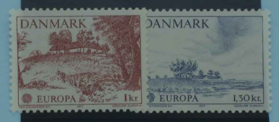 Denmark Stamps, 1977, SG640-641, Mint image 0