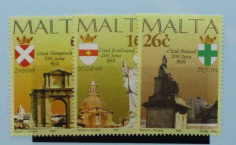 Malta Stamps, 1997, SG1038-1040, Mint image 0