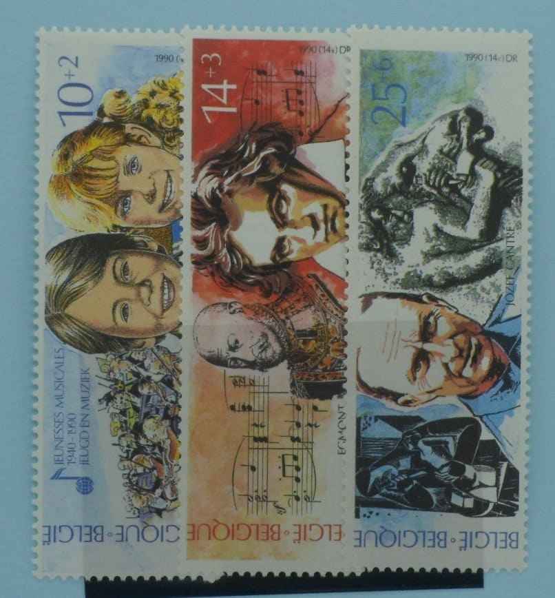 Belgium Stamps, 1990, SG3037-3039, Mint image 0