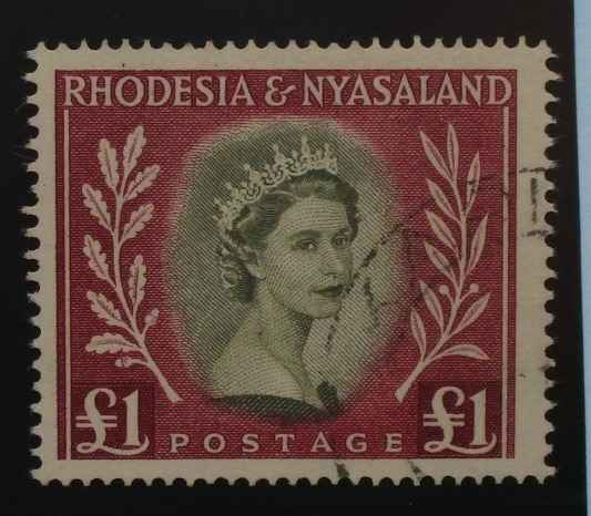 Rhodesia and Nyasaland Stamps, 1954-56, SG15, Used image 0