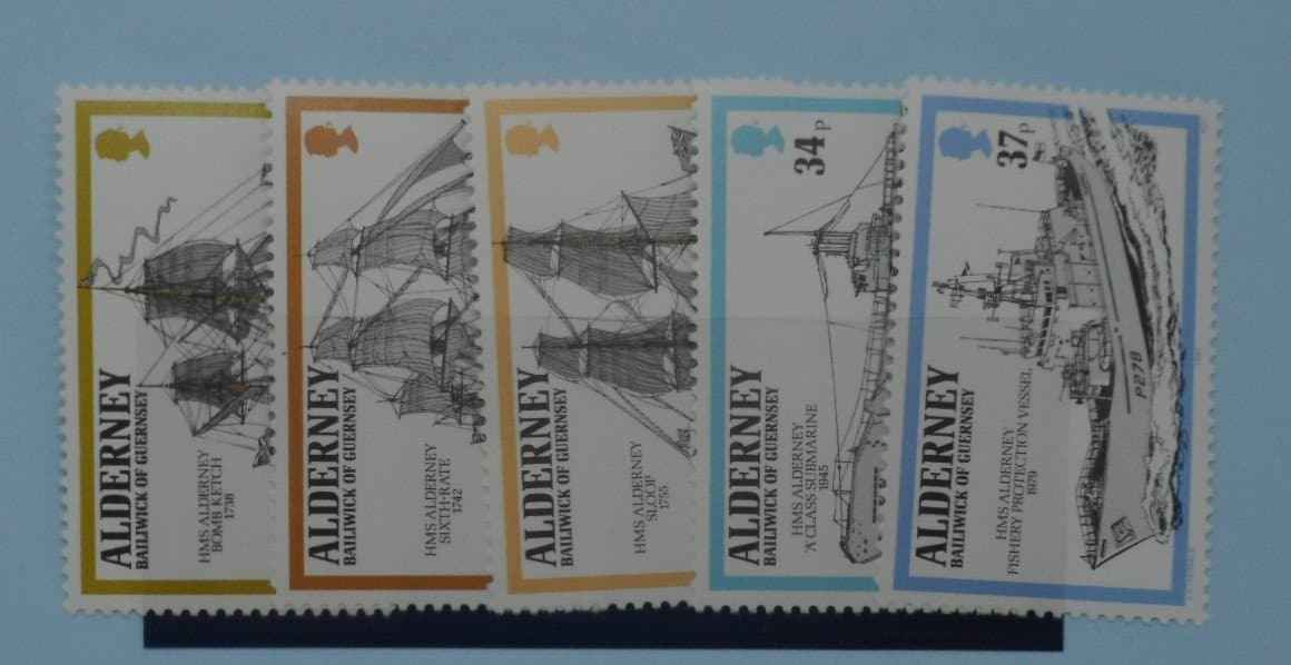 Alderney Stamps, 1990, SGA42-A46, Mint image 0