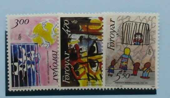Faroe Islands Stamps, 1986, SG133-135, Mint image 0
