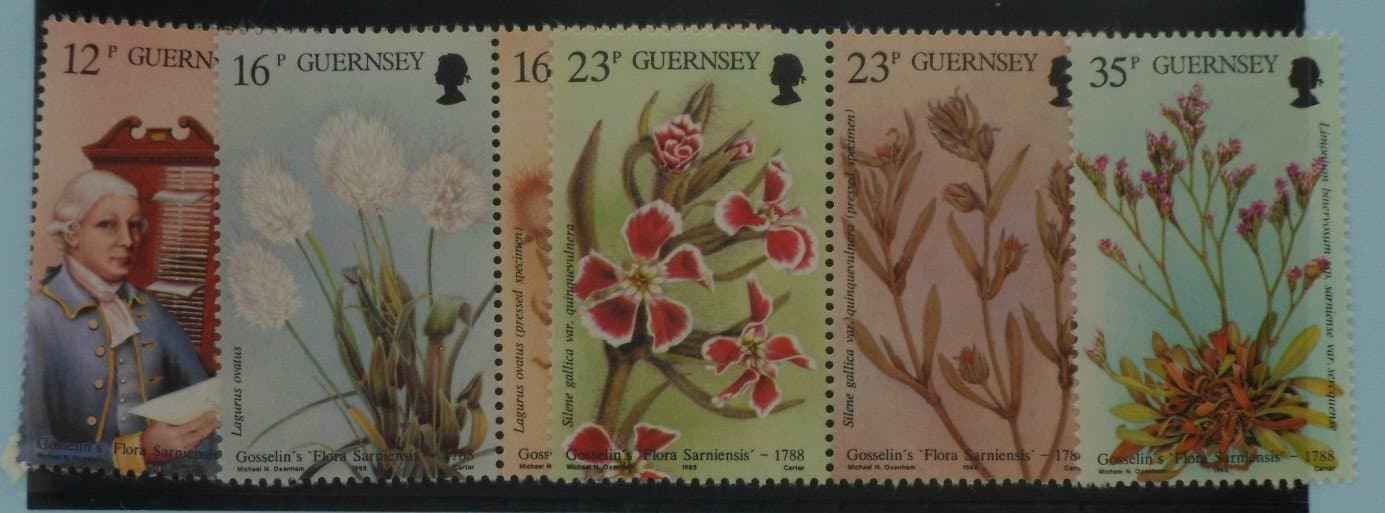 Guernsey Stamps, 1988, SG433, SG434a, SG436a, SG438, Mint image 0